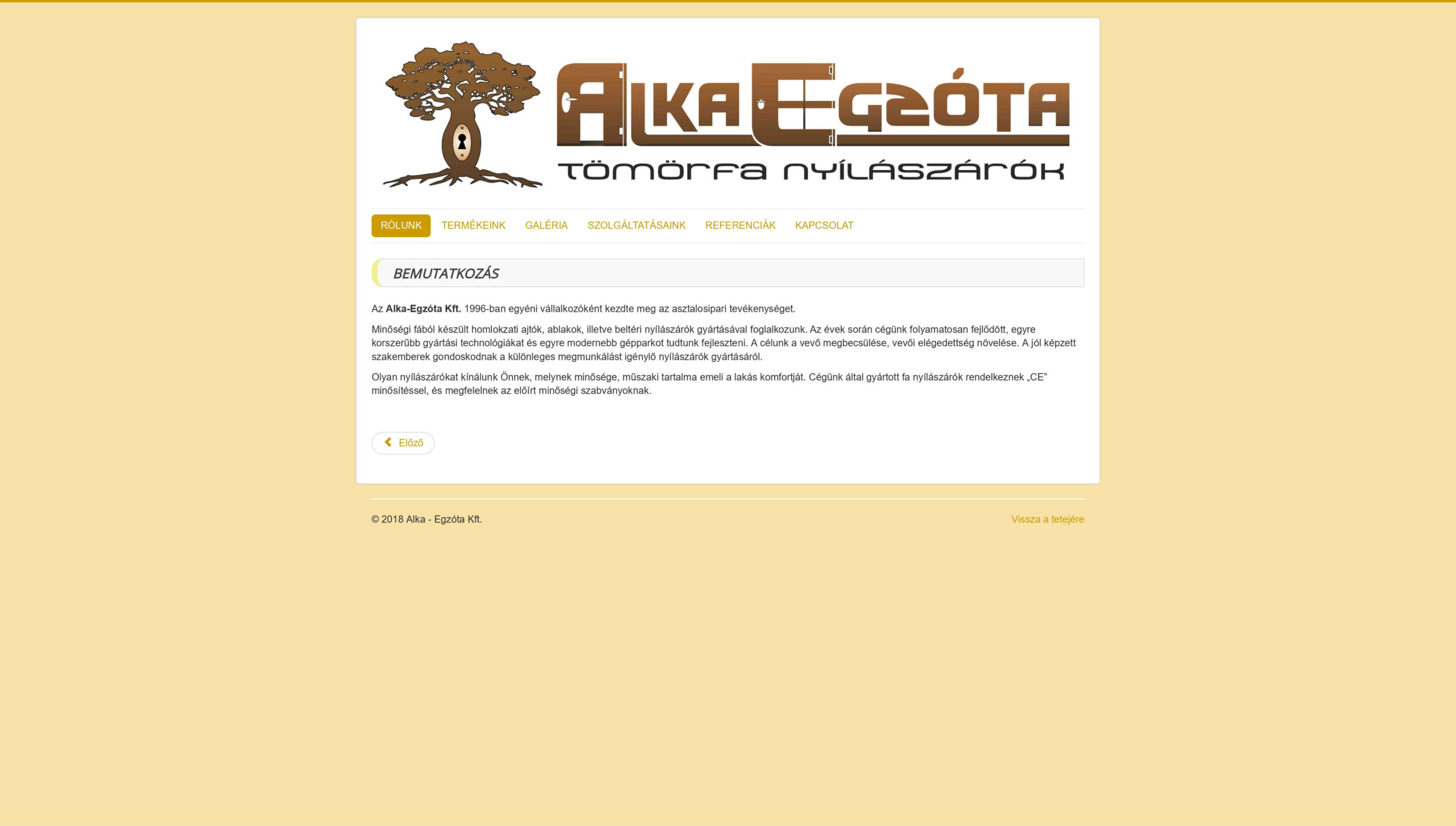 hajnalfaajtoablak.hu - honlap felújítás