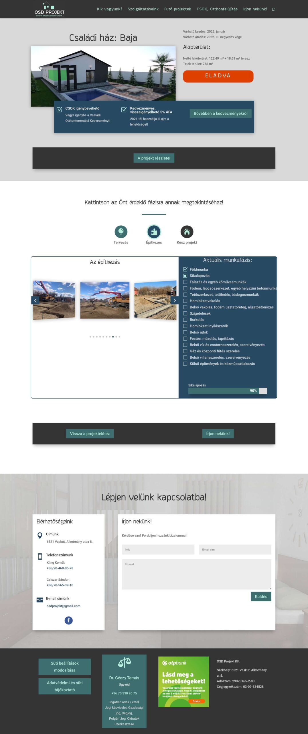 OSDProjekt.hu - új weboldal készítés