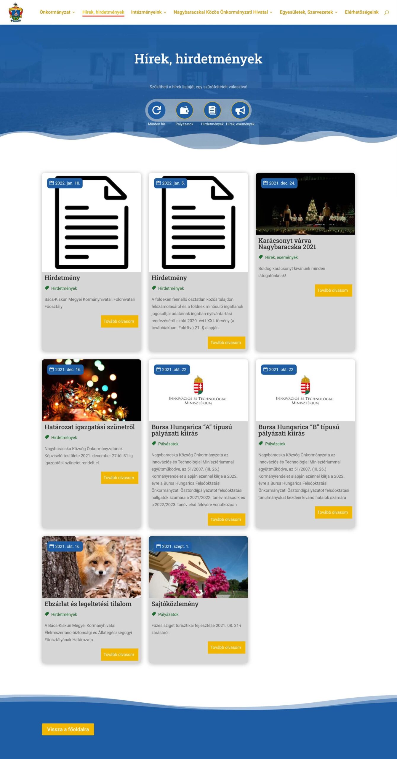 Nagybaracska.hu új önkormányzati honlap Nagybaracska.hu új önkormányzati honlap