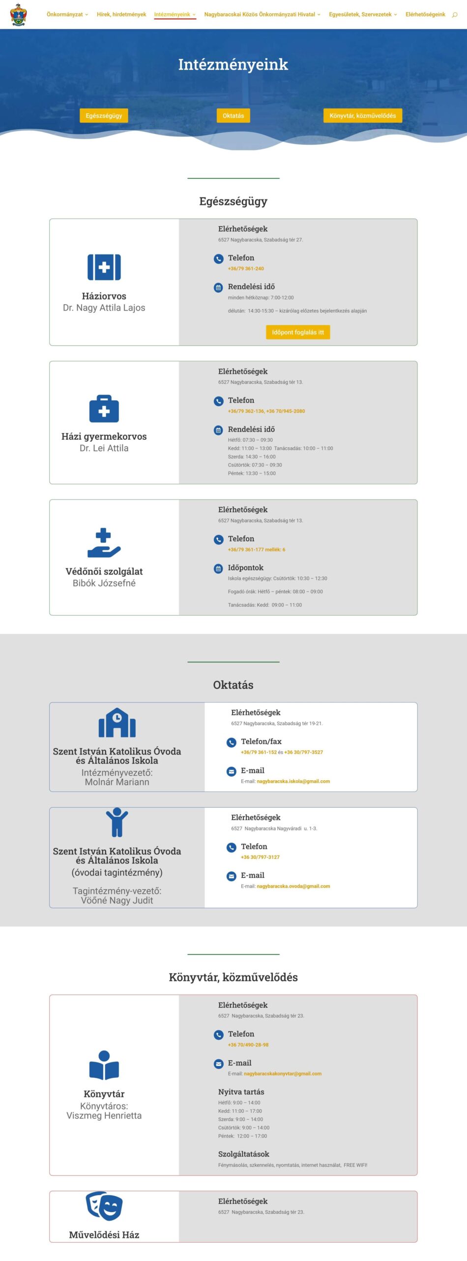 Nagybaracska.hu új önkormányzati honlap Nagybaracska.hu új önkormányzati honlap