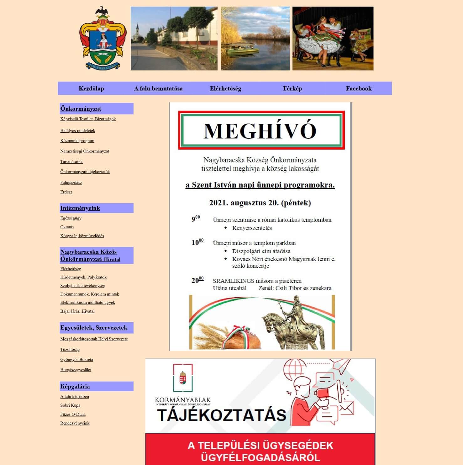 Nagybaracska.hu önkormányzati honlap felújítás Nagybaracska.hu önkormányzati honlap felújítás