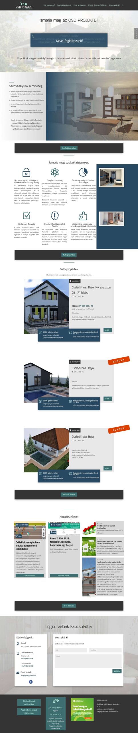 OSDProjekt.hu - új építőipari honlap készítés OSDProjekt.hu - új építőipari honlap készítés