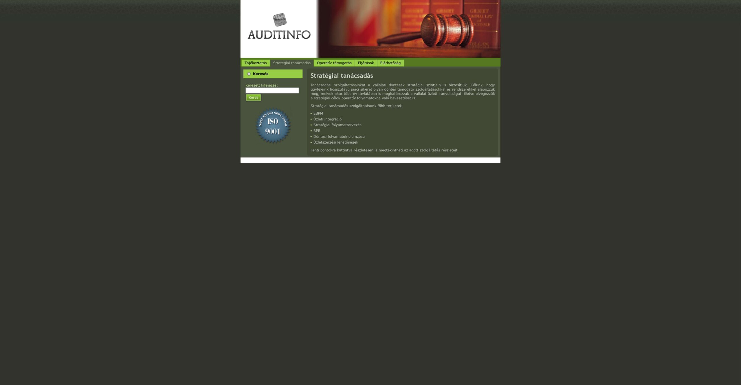 auditinfo.net - honlap felújítás